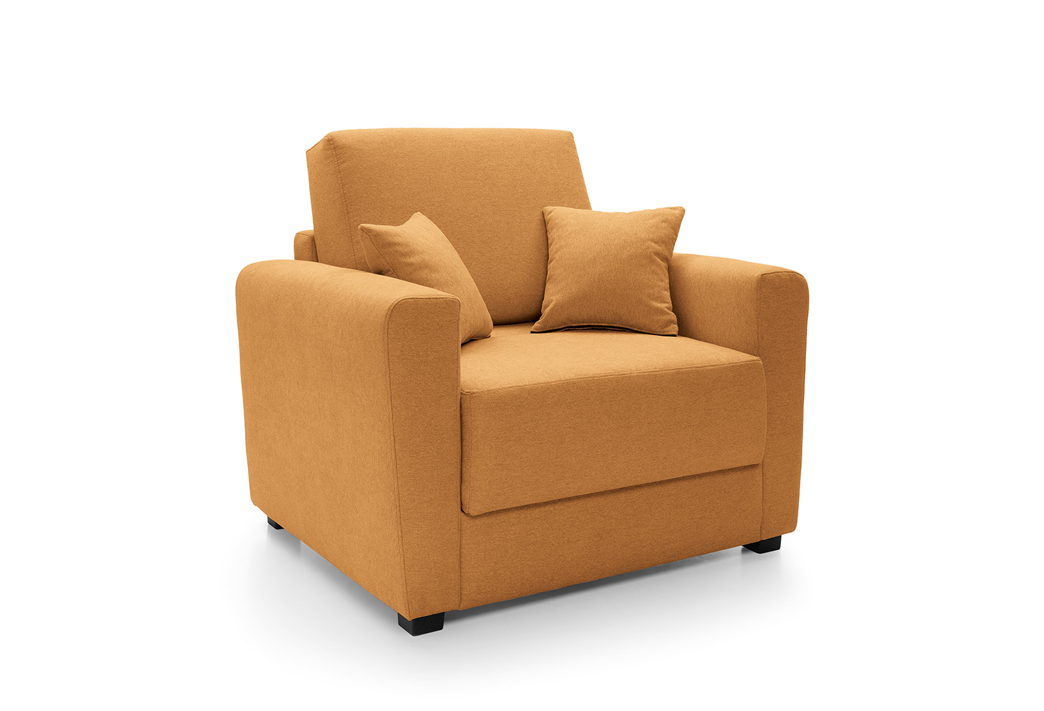 Orange single outlet sofa chair