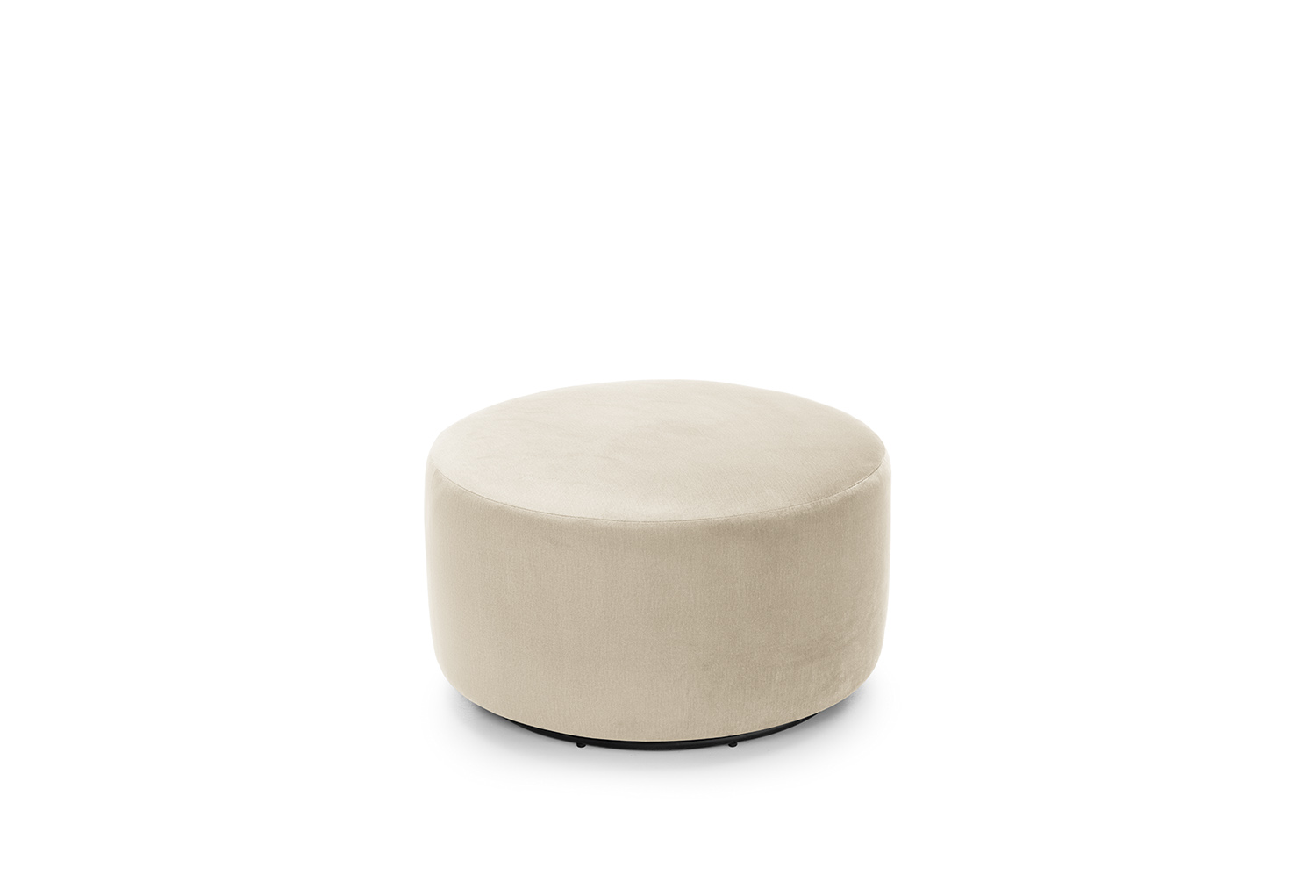 Chicago Velvet Swivel Footstool Abakus Direct